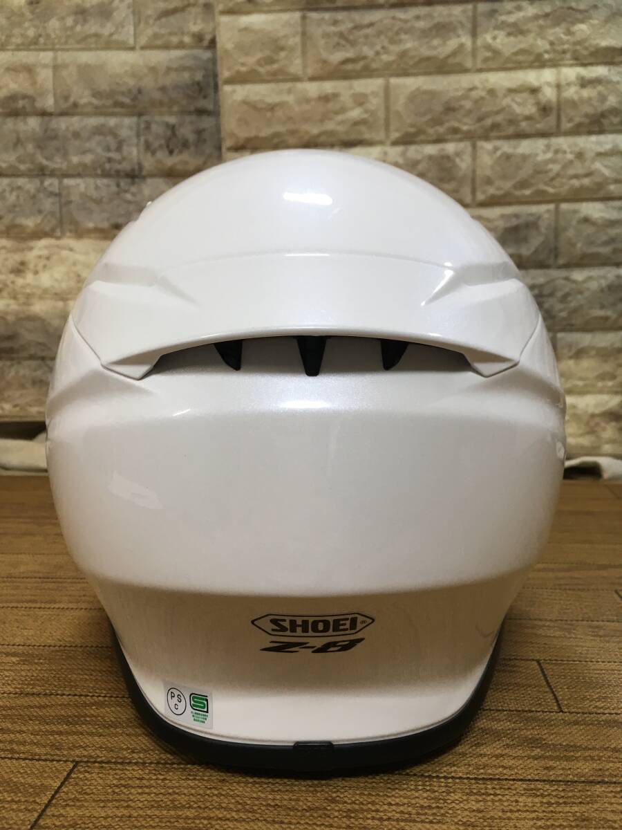 SHOEI Z-8 ホワイトメタリック色 2022/03製造品 57ｃｍ Mサイズ_画像7