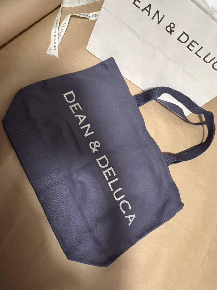 新品未開封正規品 ホリデー限定DEAN&DELUCA チャリティートートバッグ バイオレット Lサイズ 紫 パープル_画像5