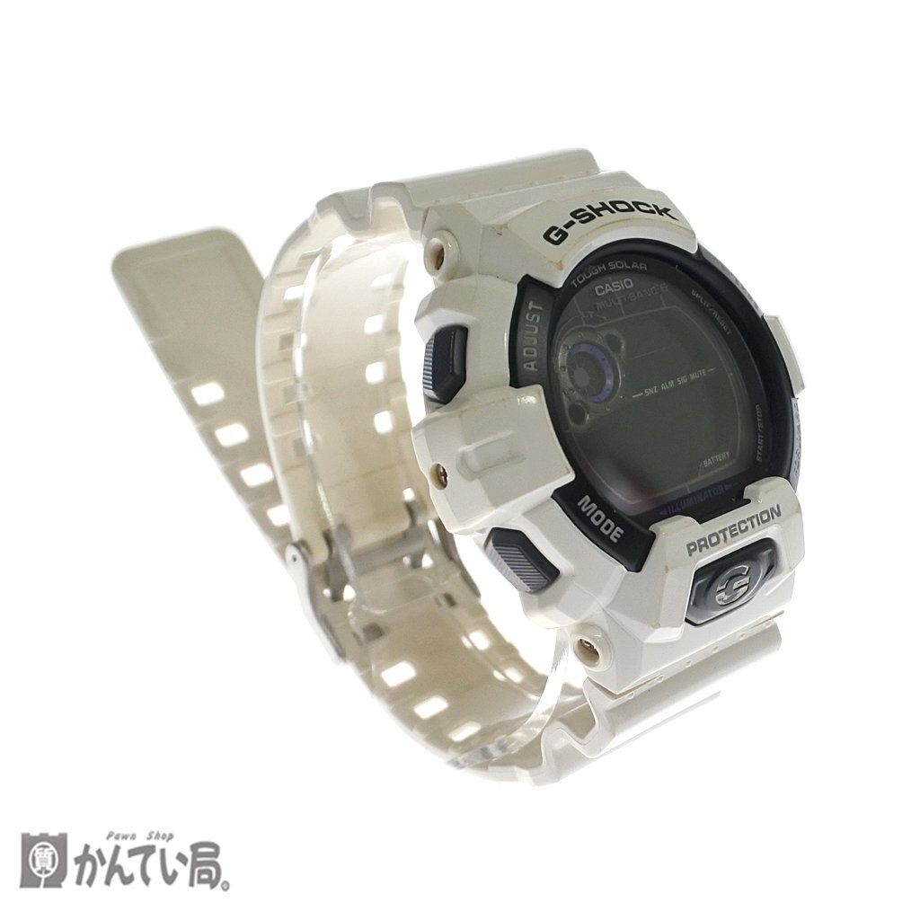 1円～ 不動品 CASIO カシオ G-SHOCK GW-8900A メンズ 腕時計 ホワイト 白 ジーショック 現状販売品 時計 ※ベルトループ無し_CASIO　G-SHOCK　GW-8900A　腕時計