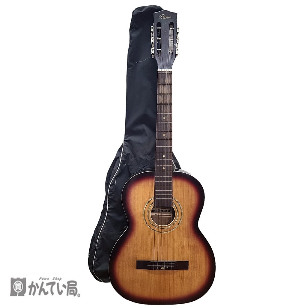 1円～ RAMIE GUITAR クラシックギター アコースティックギター 弦楽器 現状販売品 外袋有り(ダメージ有り)の画像8