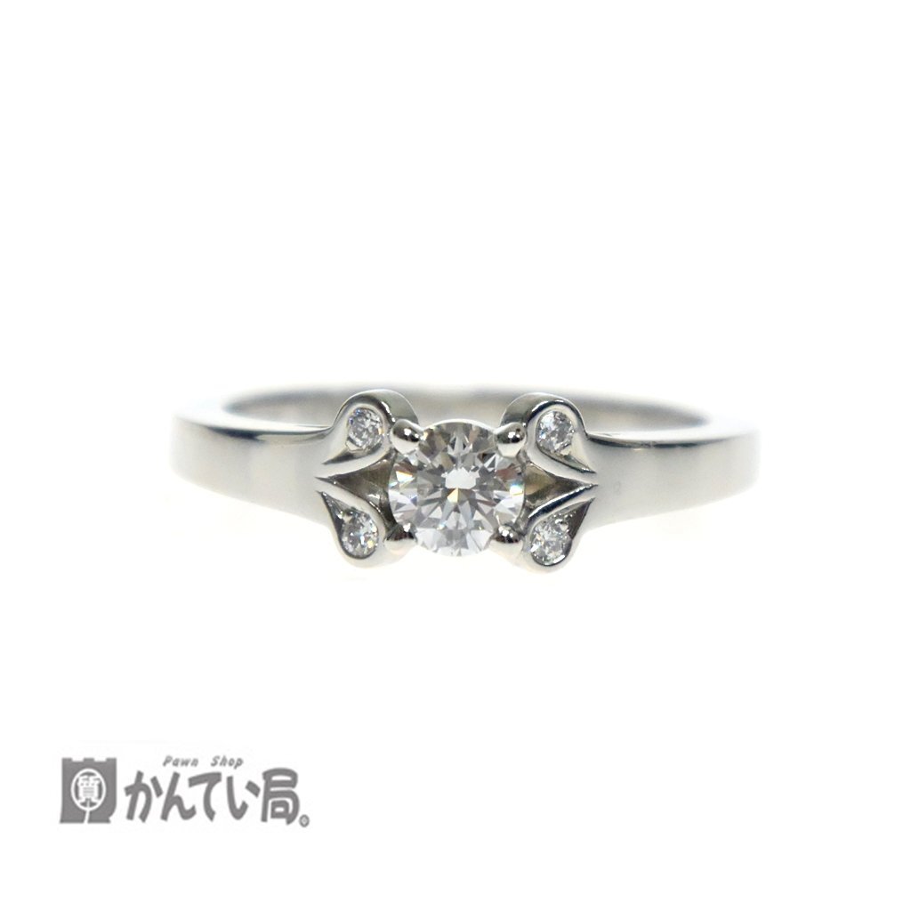 【お1人様1点限り】 極美品 磨き仕上げ済み Cartier カルティエ バレリーナ リング Pt950 ダイヤ 0.24ct 指輪 リングサイズ約8.5号 ジュエリークリーナーセット プラチナ