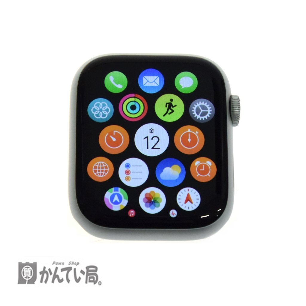 apple watch series8 45mm MP4J3J/A アップルウォッチ シルバーアルミニウムケース ベルト無し 簡易動作確認済 初期化済 バッテリー100%