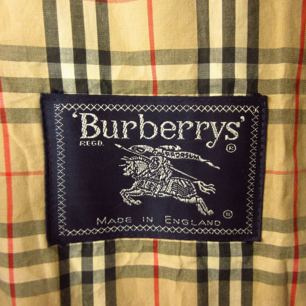 ◎Burberry's バーバリー イングランド製◆ステンカラーコート ノバチェック ヴィンテージ◆レディース ベージュ XSサイズ◆W372_画像8