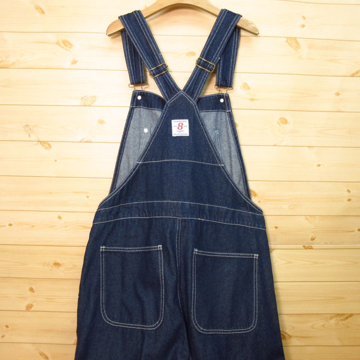 * beautiful goods!8 eighteito* overall Denim all-in-one Work coveralls coverall American Casual * men's dark blue S size *P4834