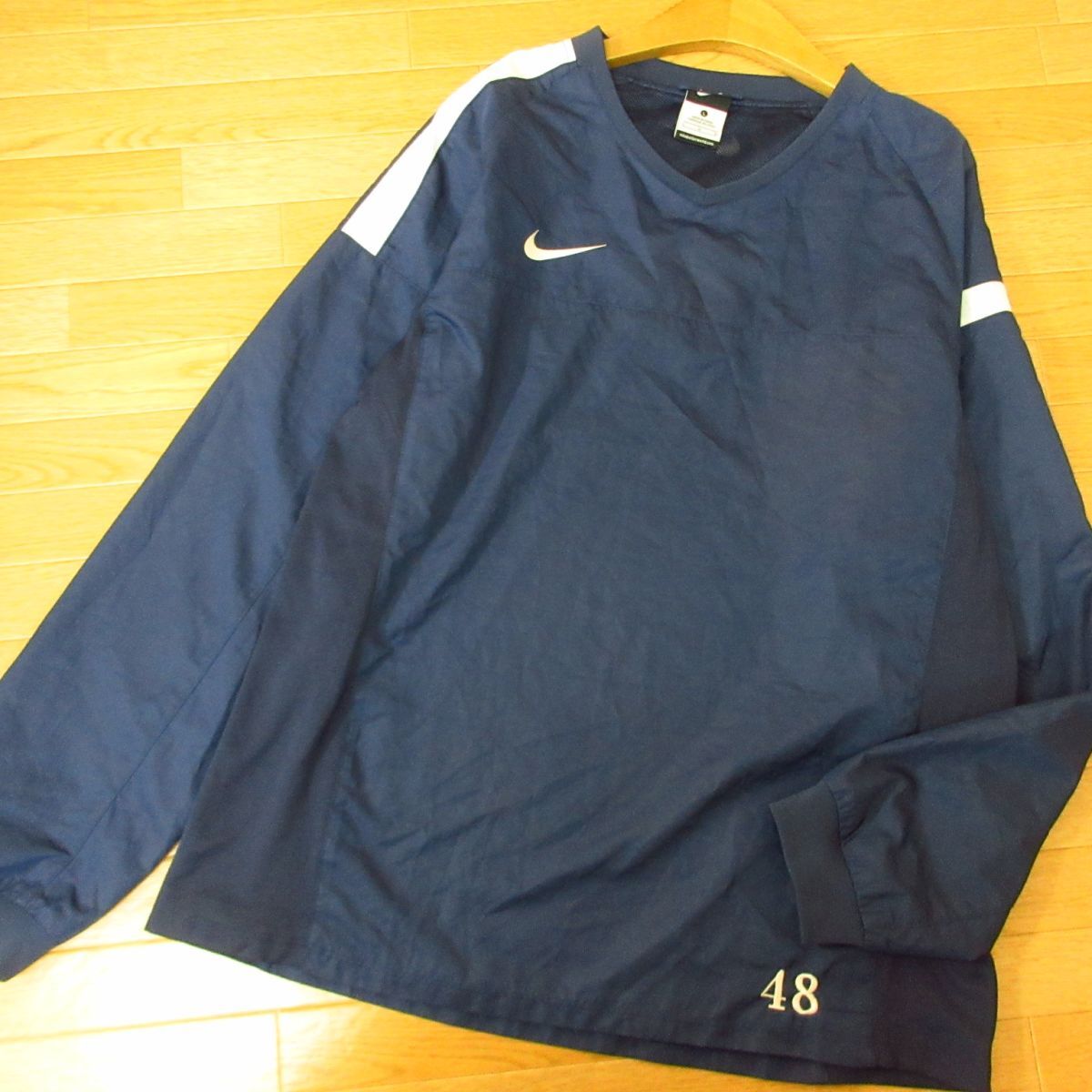 ◎美品！L 上下セット！NIKE ナイキ 東京国立 サッカー◆ピステジャケット&ジャージパンツ ユニフォーム◆メンズ 紺◆B4056の画像2