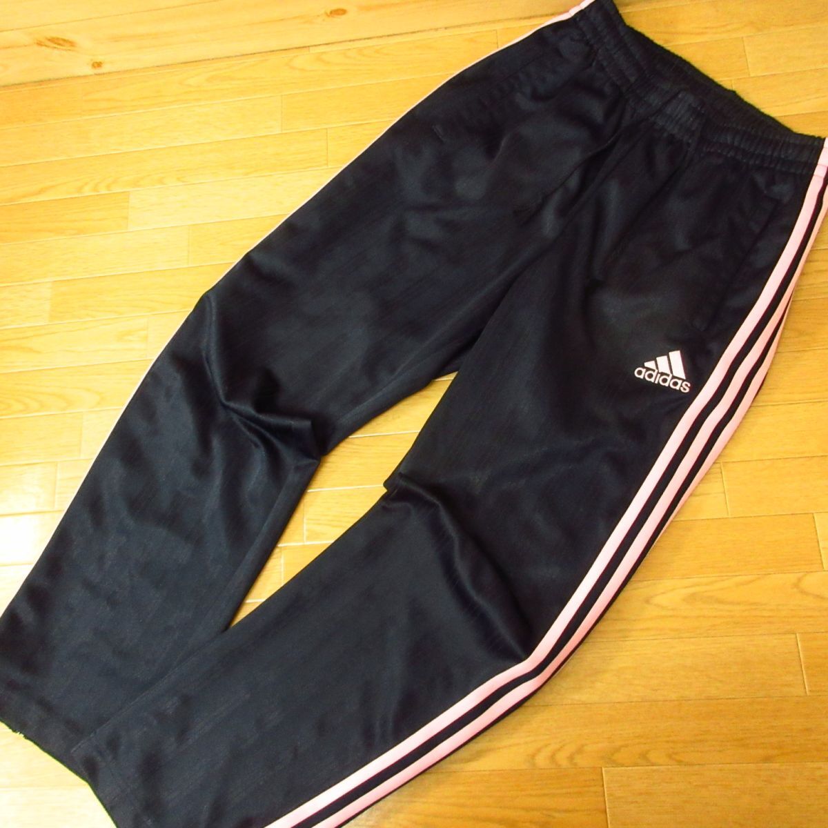 ◎使用少なめ！M 上下セット！adidas アディダス◆ジャージ ジャケット&パンツ◆メンズ 紺xピンク◆B4047の画像4