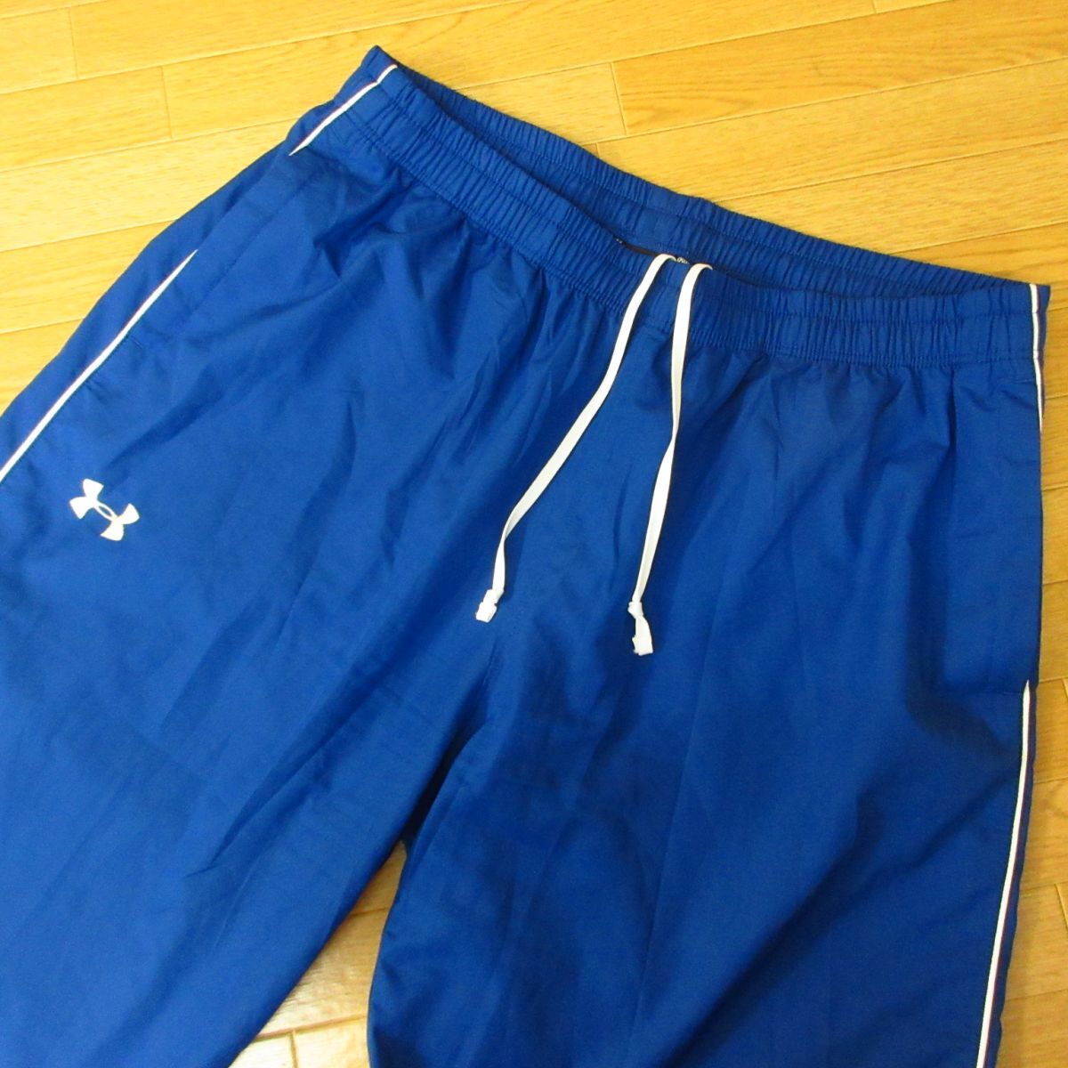 ◎美品！XXL 2XL 上下セット！UNDER ARMOUR アンダーアーマー◆薄手 ウィンドブレーカー ジャージ ジャケット&パンツ◆メンズ 青◆B4013_画像6