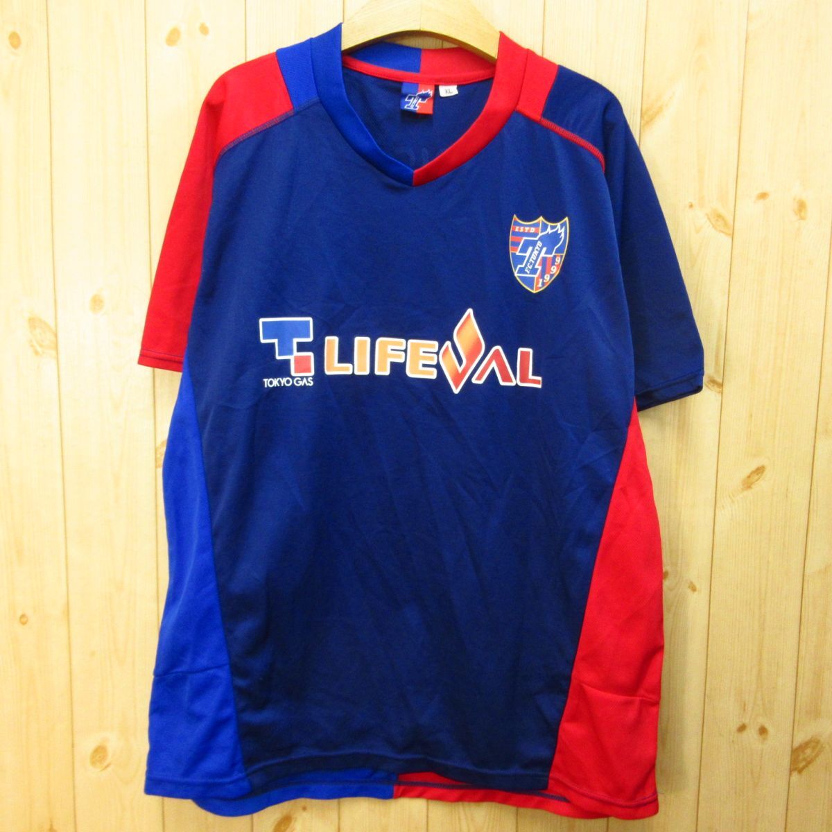 ◎美品！FC TOKYO エフシー 東京 森重 真人 #3 サッカー◆ユニフォーム ゲームシャツ 応援グッズ◆メンズ 紺 XLサイズ◆A4843_画像2