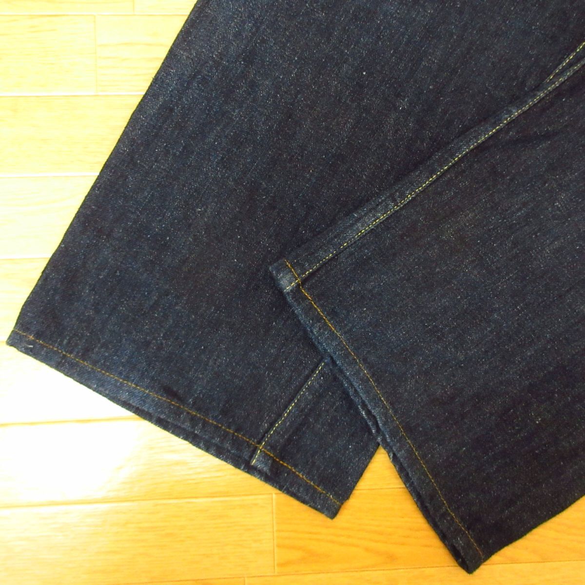 *BLUE BLUE Hollywood Ranch Market * Denim брюки джинсы лен .G хлеб futoshi . свободно * мужской темно-синий 33 дюймовый *P5059