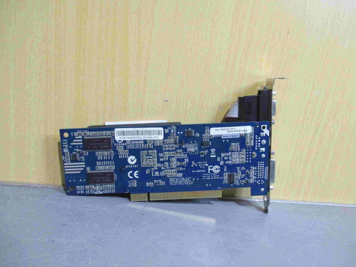 中古Geforce GA-6200A PCI 128M PCI graphics card 6200(CAPR60327C018)_画像2