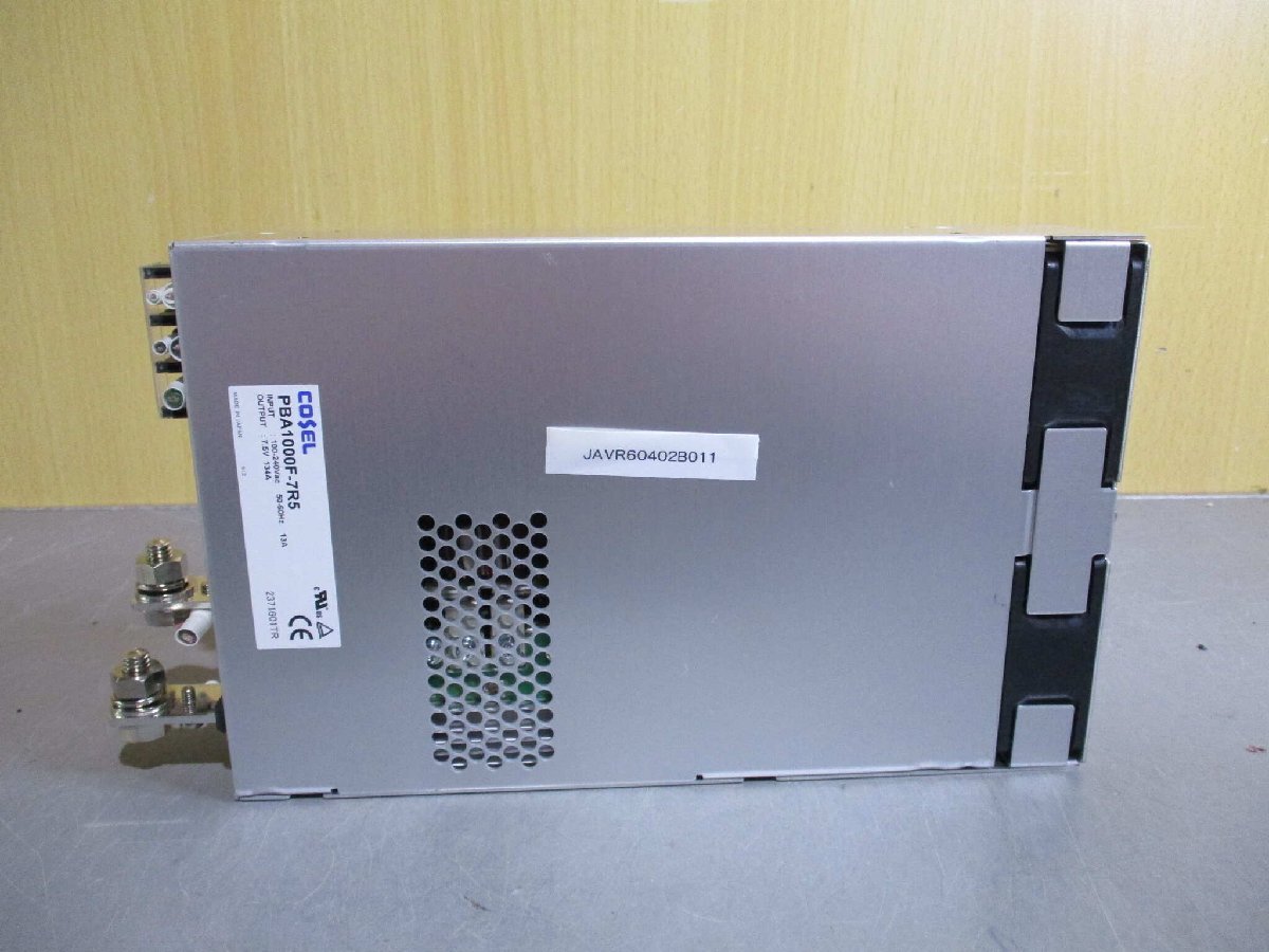 中古 COSEL PBA1000F-7R5 100-240VAC 50-60Hz 13A 7.5V 134A (JAVR60402B011)_画像1