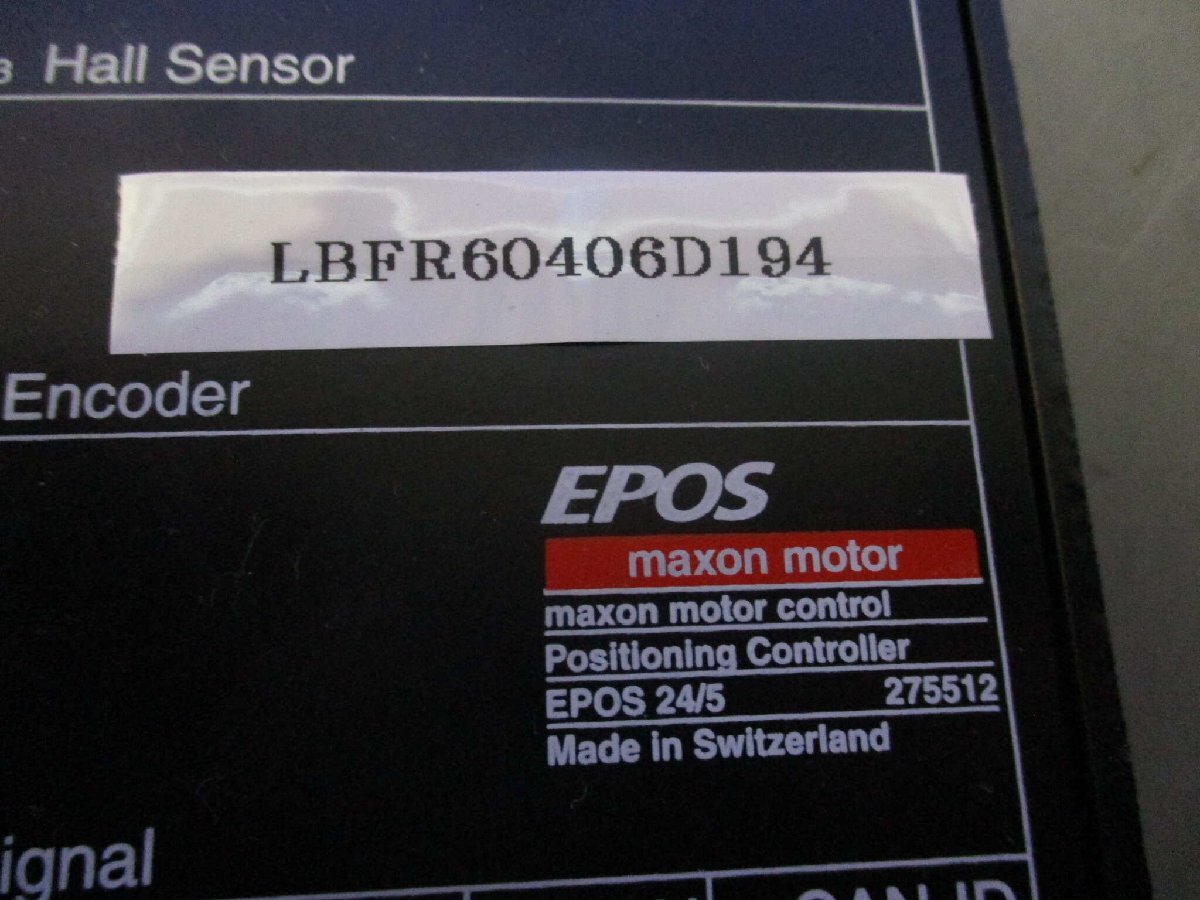 中古 EPOS MAXON MOTOR CAN-ID (LBFR60406D194)_画像1