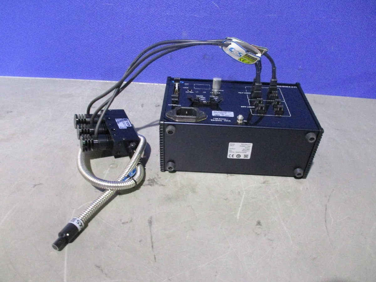 中古 CCS PD3-5024-4-PI Light Source Controller 24V 46W/HFS-14-500(JAVR60411D024)_画像3