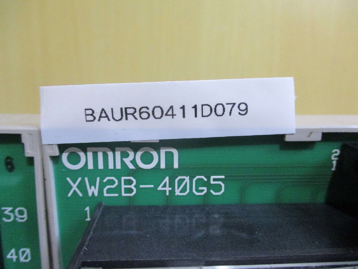 中古 Omron Automation and Safety XW2B-40G5 コネクタ端子ユニット 2個 (BAUR60411D079)_画像2