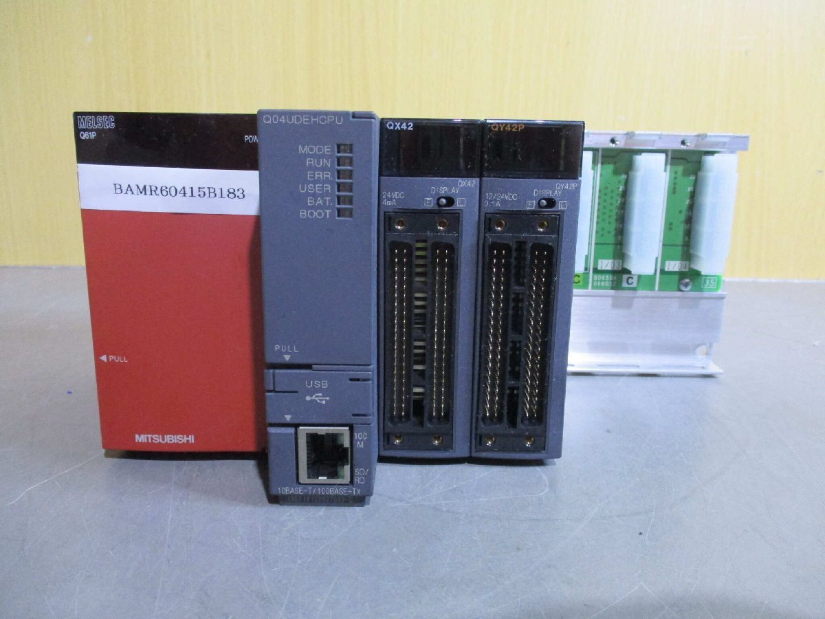 中古 MITSUBISHI Q61P / Q04UDEHCPU/QX42/QY42P/ Q35B (BAMR60415B183)_画像1