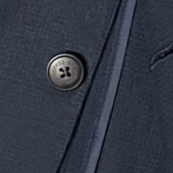 最高級 英・バーバリー プローサム 清涼 麻・リネン テーラードジャケット/紺ブレザー L 美品 D081の画像3