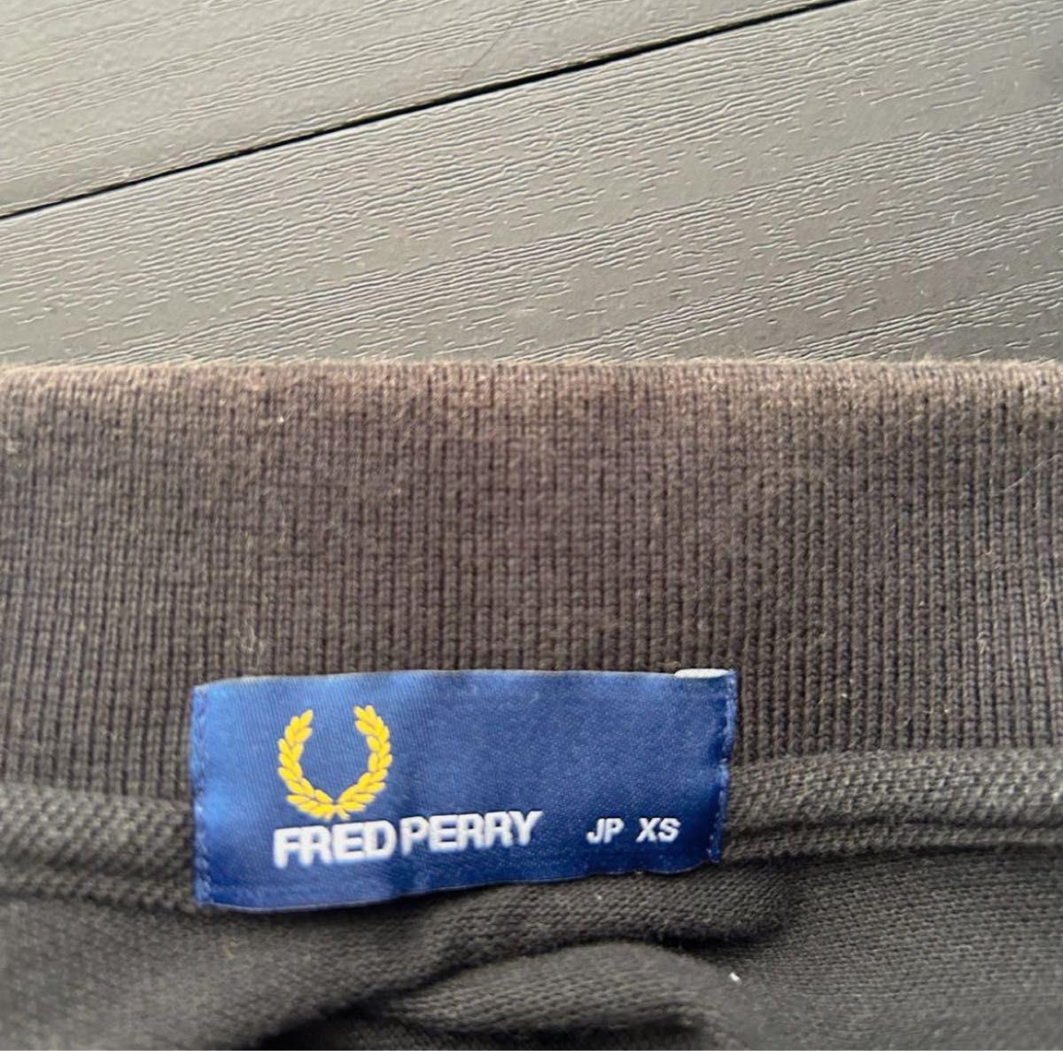 FRED PERRY フレッドペリー ポロシャツ XSサイズ ブラック 黒 半袖