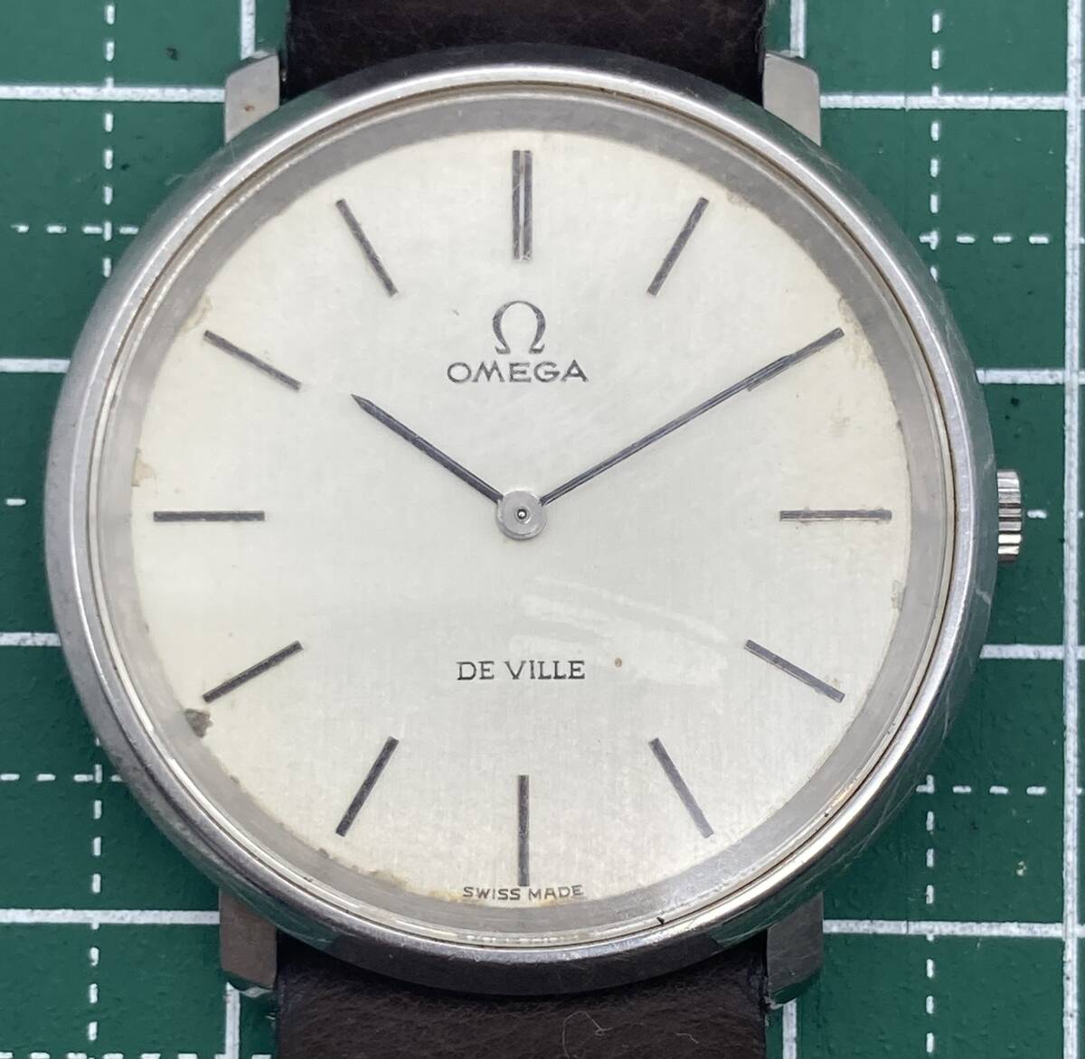  1円スタート 【OMEGA DE VILLE SWISS MADE】オメガ デビル＊腕回り：約18ｃｍになります。の画像3