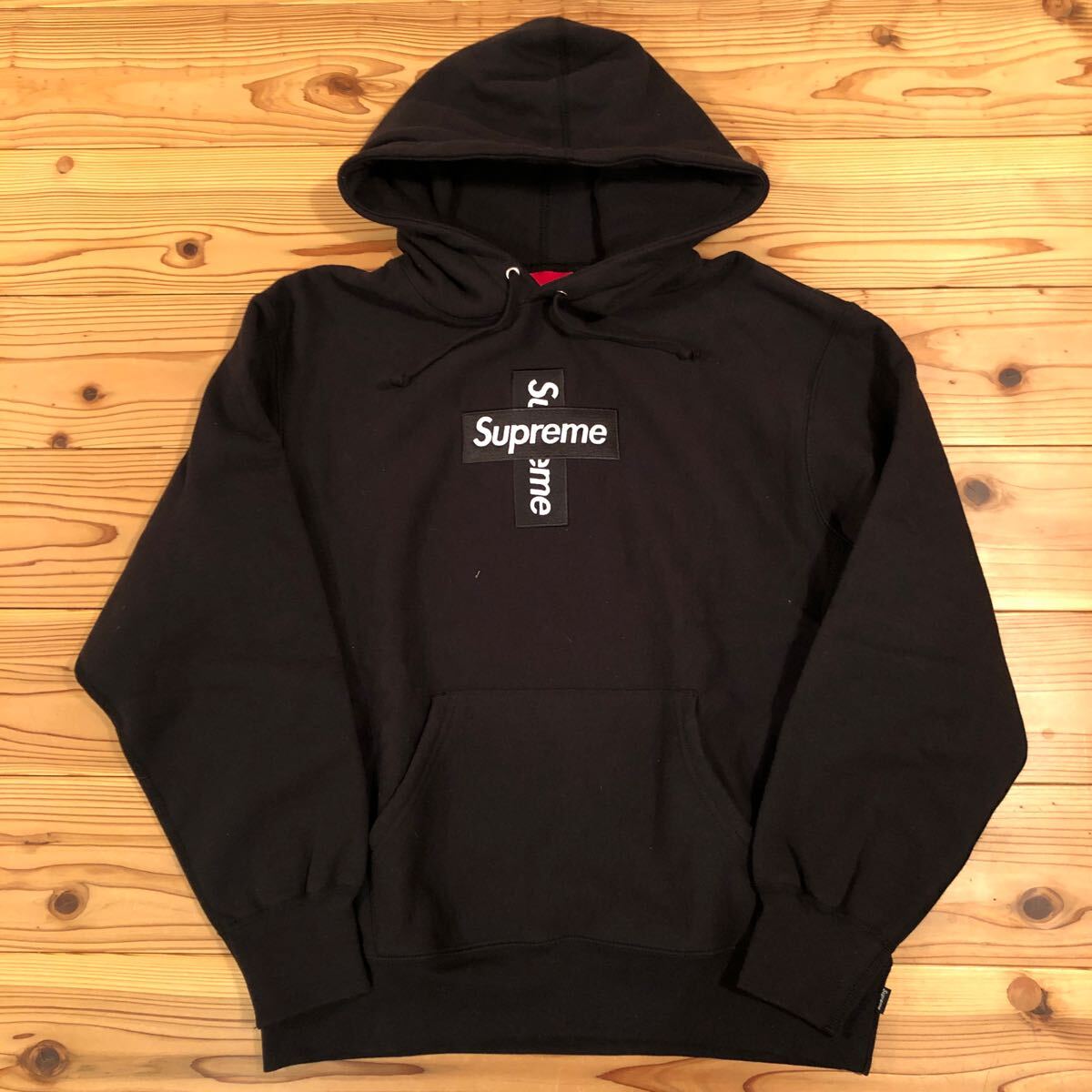 　Supreme 20AW Cross Box Logo Hooded Sweat shirt ボックスロゴパーカー　S_画像1