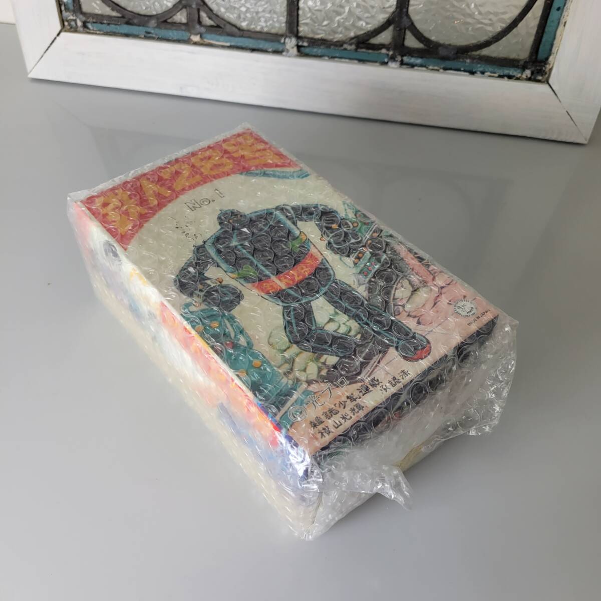  that ② unopened! Tetsujin 28 number NO.1 Osaka tin plate gray width mountain brilliance anime tin plate toy new goods unused 