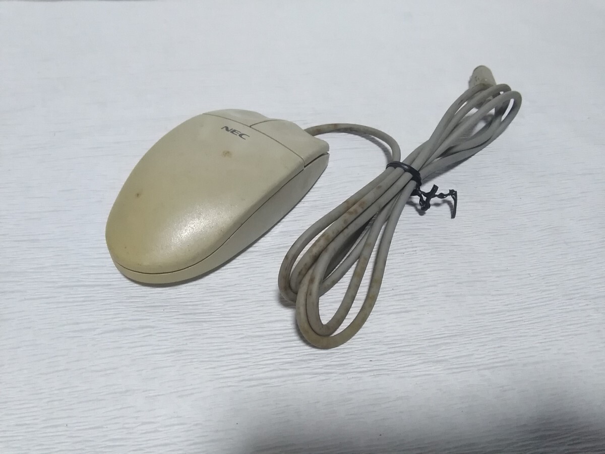 NEC純正 PC-98用マウス 丸型 mini Din 9ピン LZB2303353 バスマウスの画像2