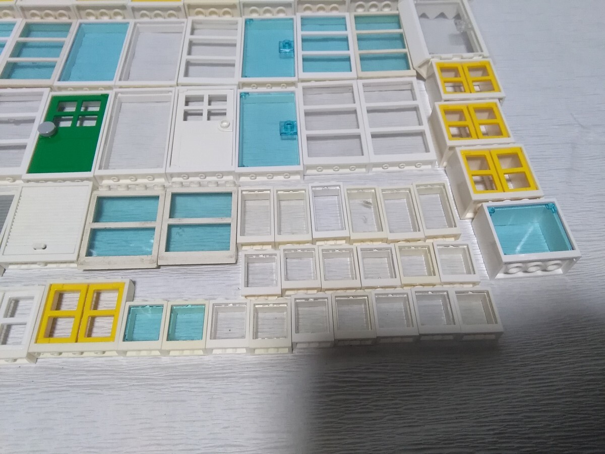 LEGO　ドア　窓　白枠　ホワイト枠　エクステリア　パーツ　大量まとめてセット　レゴブロック_画像5