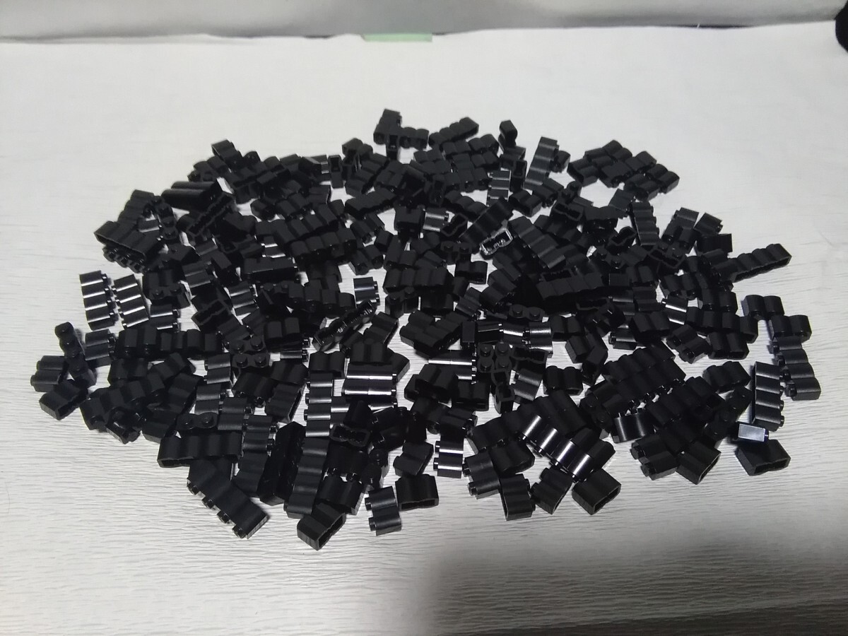 LEGO 丸太ブロック 250個以上 ブラック 黒色 パーツ 大量まとめてセット レゴブロックの画像1
