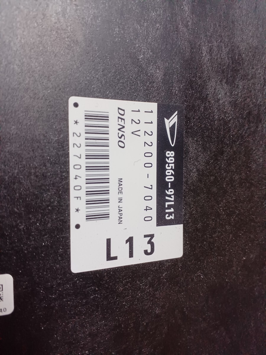 ☆ダイハツ☆L700S☆ミラジーノ☆後期☆ターボ☆EF-DET☆AT用☆純正コンピューター☆89560-97L13☆DENSO☆ 112000-7040の画像2