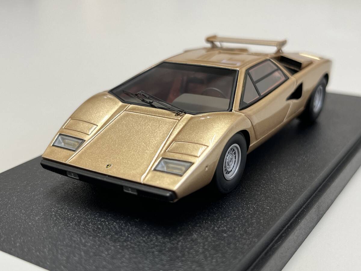 メイクアップ製 アイドロン - EM206G - 1/43 Lamborghini カウンタック LP400 like Wolf´s 「S/N 1120007」ルーフウイング付の画像9