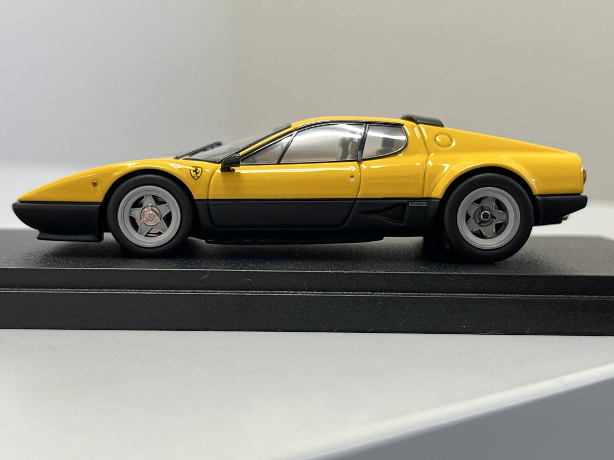 1/43 make-up made I Delon - EM122 C - FERRARI 512BB (Yellow - Black) Modified car - wide rear fender