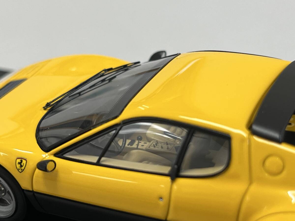 1/43 make-up made I Delon - EM122 C - FERRARI 512BB (Yellow - Black) Modified car - wide rear fender