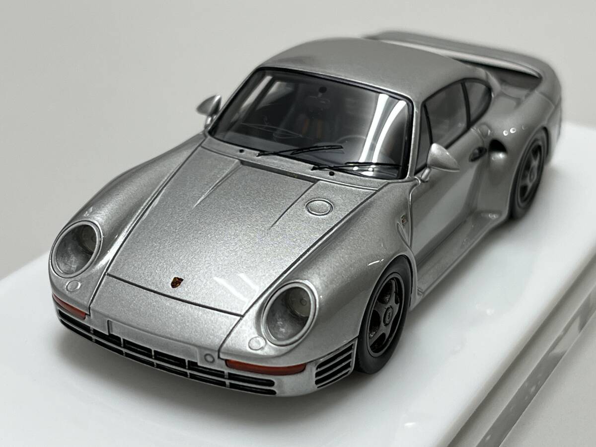 1/43 make-up made I Delon - EM354D - Porsche 959S ( 1986 ) exterior color silver 