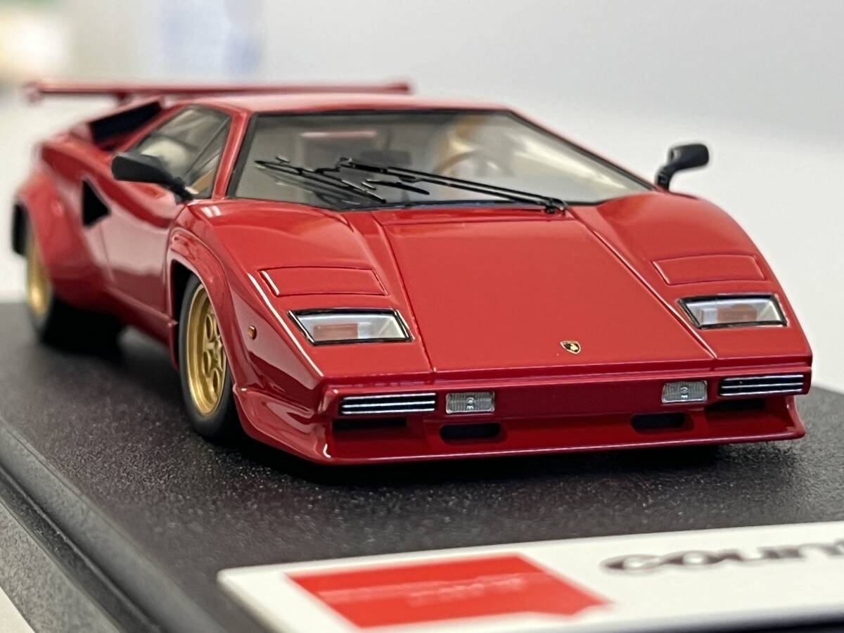 1/43 メイクアップ製 アイドロン - EM139A - Lamborghini カウンタック LP400S (リアウイング付) ブラボーホイール仕様の画像9