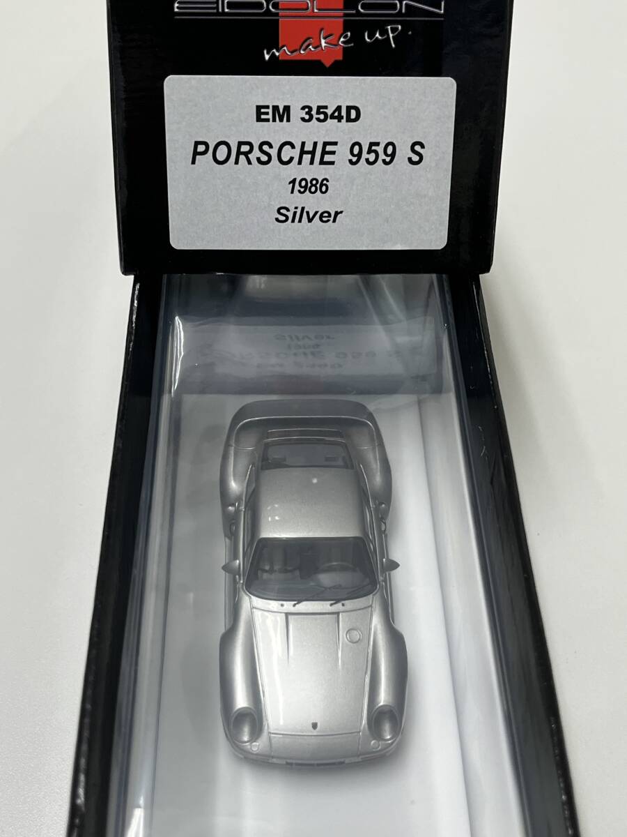 1/43 make-up made I Delon - EM354D - Porsche 959S ( 1986 ) exterior color silver 