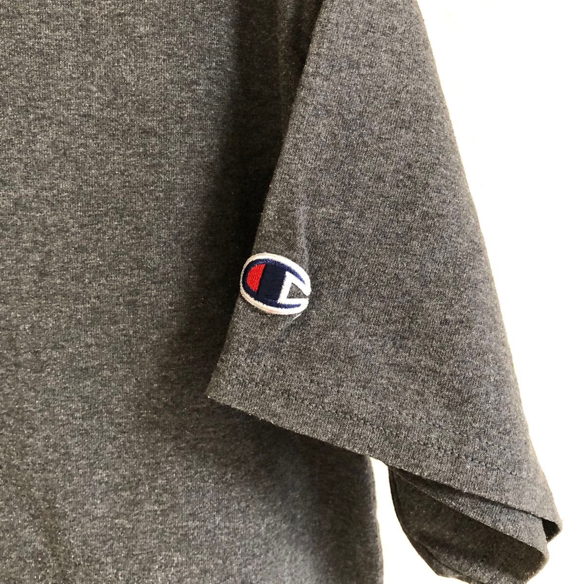 【500円】［M］Champion  ベーシックTシャツ　チャコールグレー