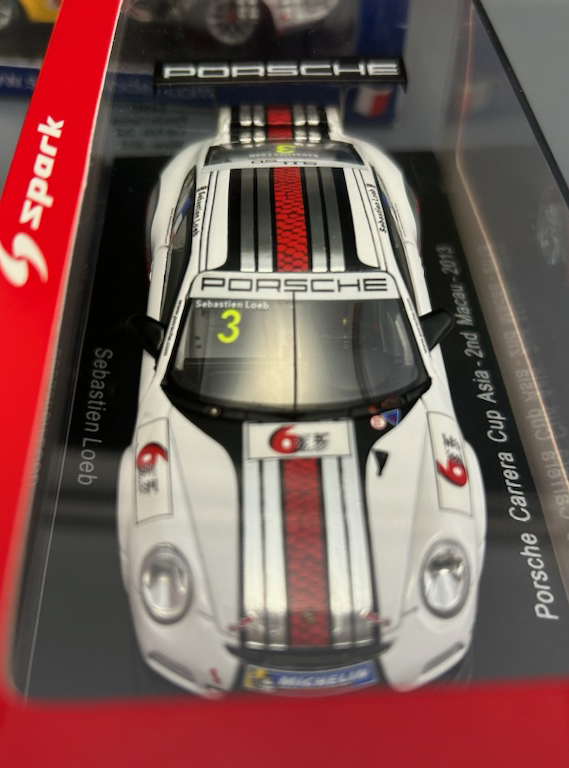 ★spark【1/43セバスチャン・ローブ★ポルシェ2台セット(マカオ2013,Mobil 1 Supercup スパ2015)】Porsche/Sbastien Loeb_画像3