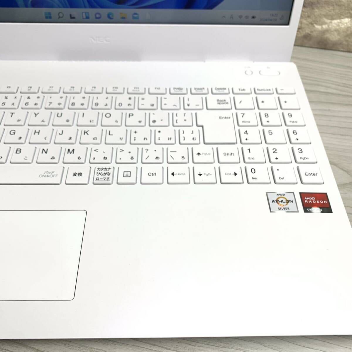 AMD Silver 3050U 新品M.2-SSD512GB＋HDD500GB NEC Smart N15A PC-SN23YPNDH メモリ8GB カメラ WIN11 office2019の画像6