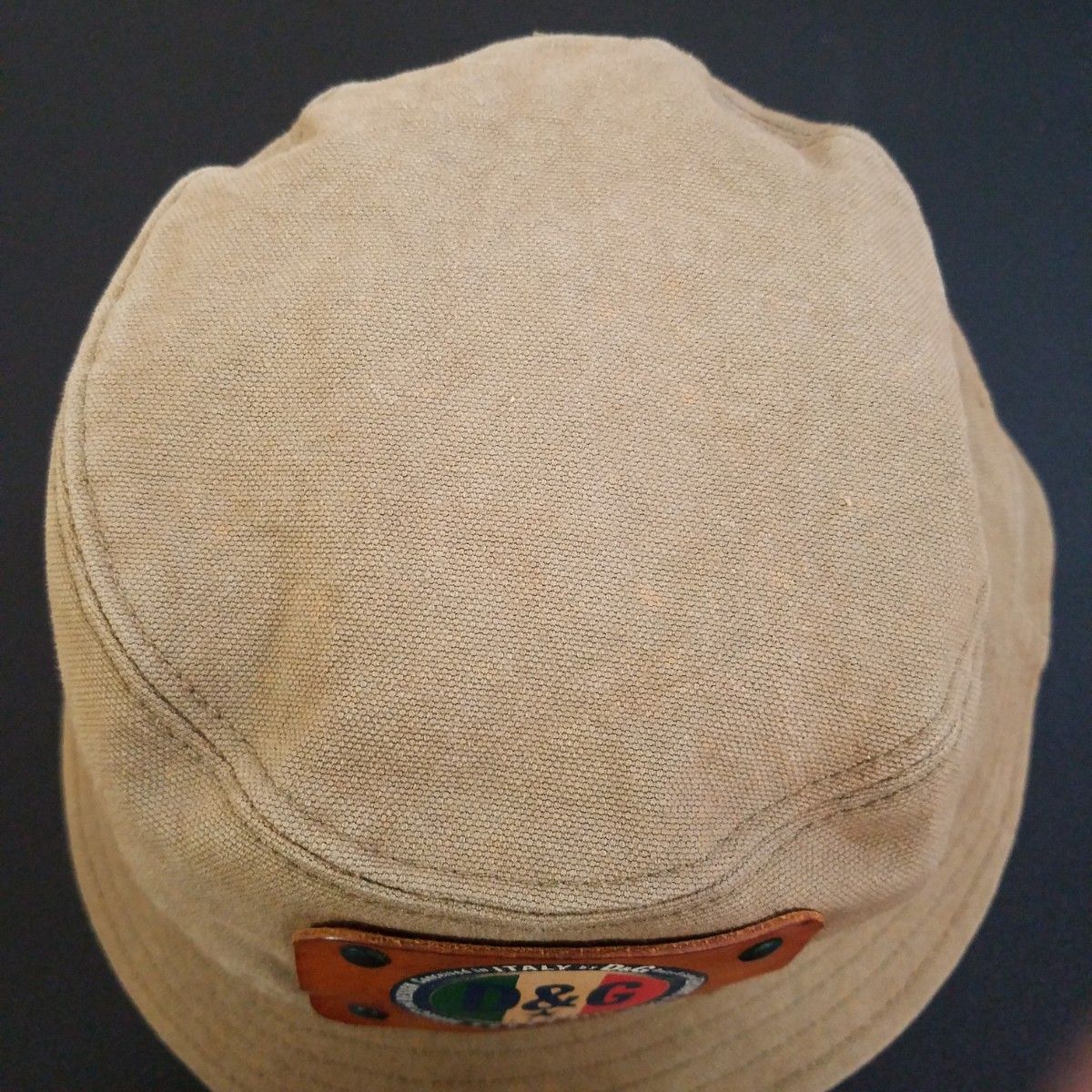 06's D&G Leather Patch Cotton Bucket Hat
