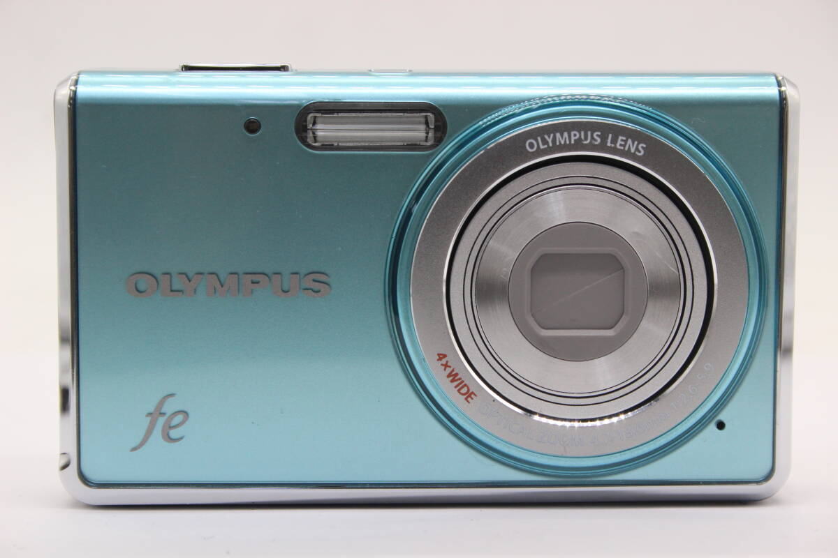 【返品保証】 オリンパス Olympus FE-4020 ブルー 4x Wide バッテリー付き コンパクトデジタルカメラ s8806_画像2