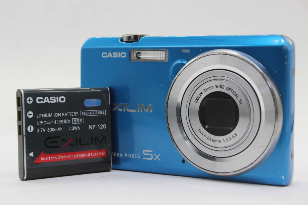 【返品保証】 カシオ Casio Exilim EX-ZS10 ブルー 5x バッテリー付き コンパクトデジタルカメラ s8828_画像1