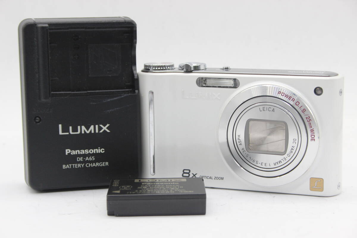 【美品 返品保証】 パナソニック Panasonic LUMIX DMC-ZX1 ホワイト 8x バッテリー チャージャー付き コンパクトデジタルカメラ s9112_画像1