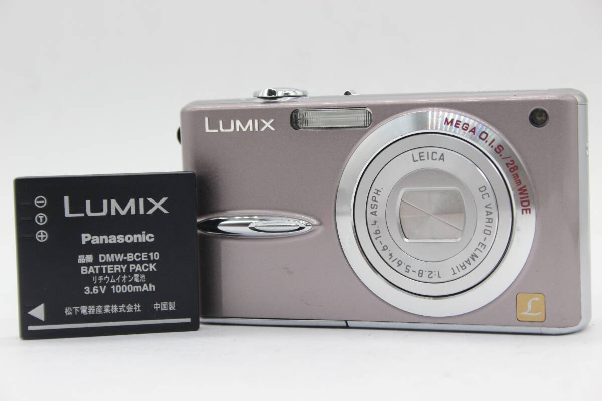 【返品保証】 パナソニック Panasonic LUMIX DMC-FX30 ピンク バッテリー付き コンパクトデジタルカメラ s9115_画像1