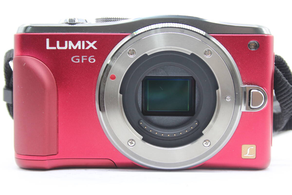 【美品 返品保証】 パナソニック Panasonic LUMIX DMC-GF6 レッド 14-42mm F3.5-5.6 45-150mm F4-5.6 バッテリー付き ミラーレス一眼 s9337_画像2