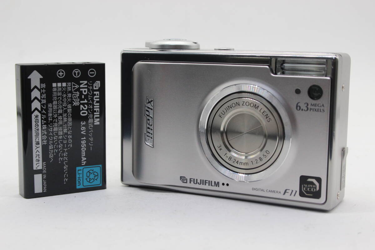 【返品保証】 フジフィルム Fujifilm Finepix F11 3x バッテリー付き コンパクトデジタルカメラ s9422