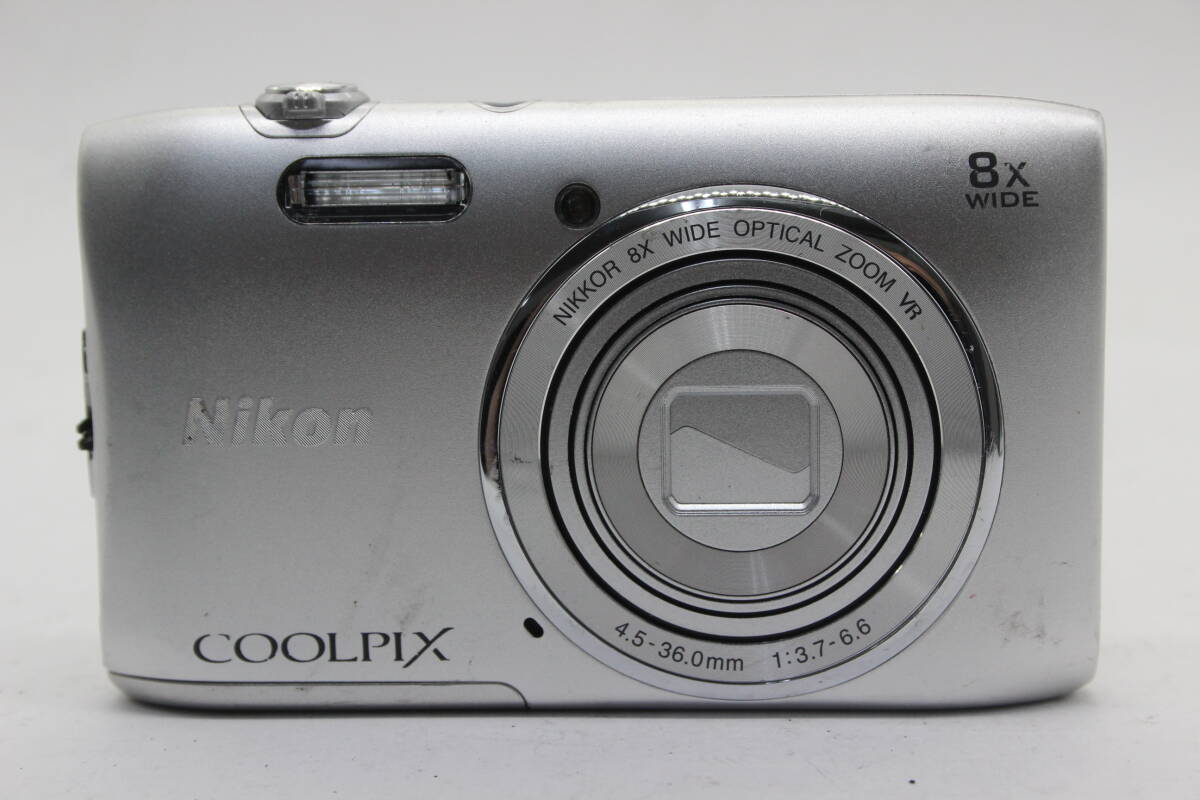 【返品保証】 ニコン Nikon Coolpix S3600 8x バッテリー付き コンパクトデジタルカメラ s9449_画像2