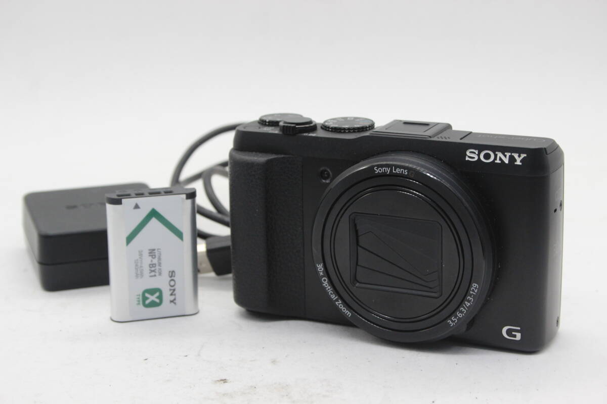 【返品保証】 ソニー SONY Cyber-shot DSC-HX50V ブラック 30x バッテリー付き コンパクトデジタルカメラ s9477_画像1