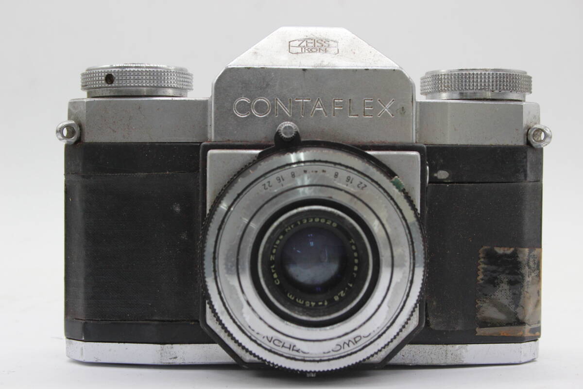 【訳あり品】 ツァイスイコン Zeiss Ikon Contaflex Carl Zeiss Tessar 45mm F2.8 ケース付き カメラ s9642_画像2