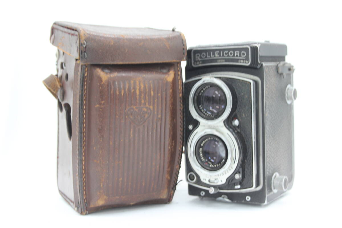 【返品保証】 ローライ Rolleicord Schneider Xenar 75mm F3.5 ケース付き 二眼カメラ s9700_画像1