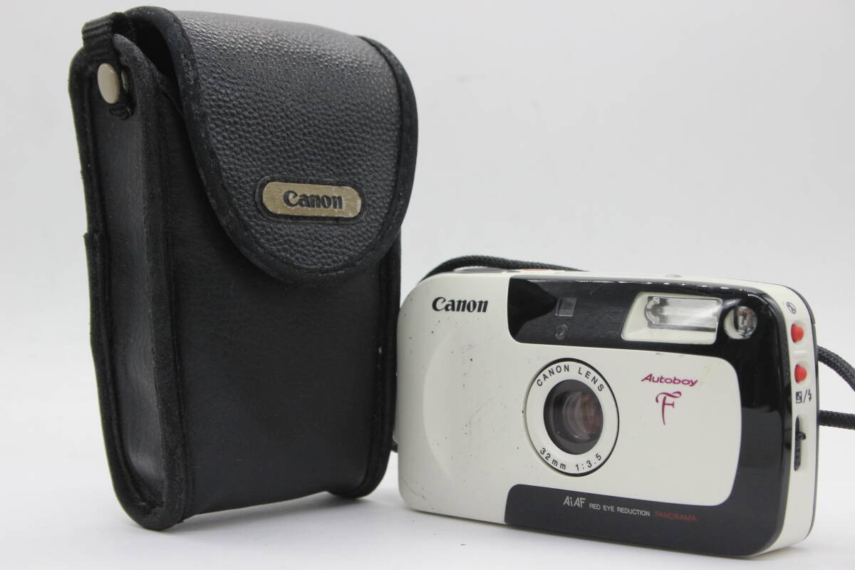 【返品保証】 キャノン Canon Autoboy F 32mm F3.5 ケース付き コンパクトカメラ s9773の画像1