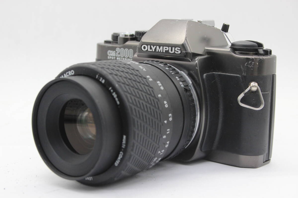 【返品保証】 オリンパス Olympus OM2000 SPOT METERING SIGMA MACRO 50mm F2.8 ボディレンズセット s9833